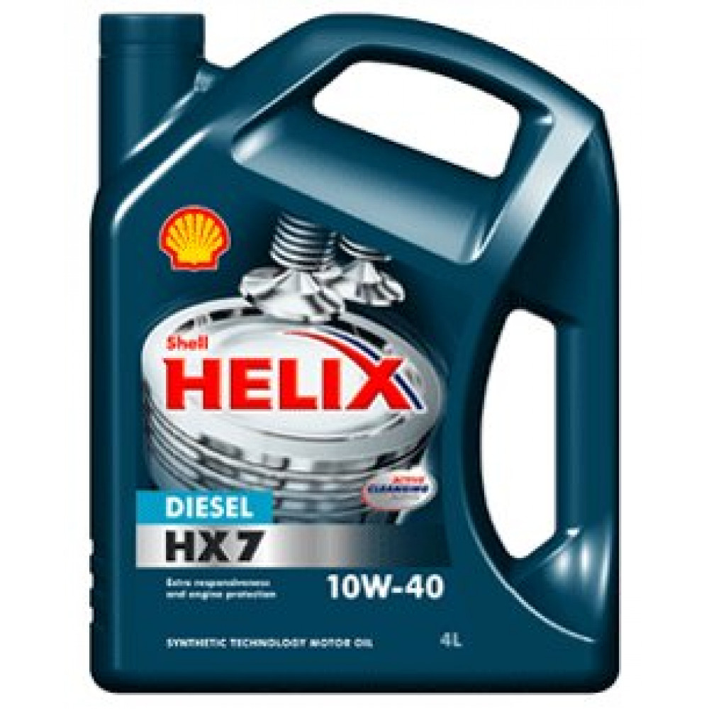 Масло моторное SHELL Helix Diesel HX7 10w40 (4 л)ПолуСинтетика